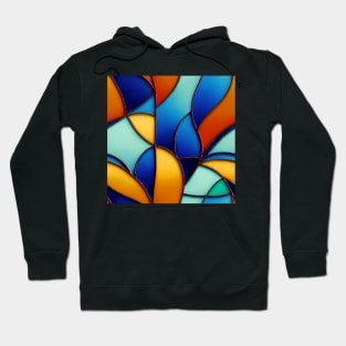 Stained glass colorful pattern, model 7 Hoodie